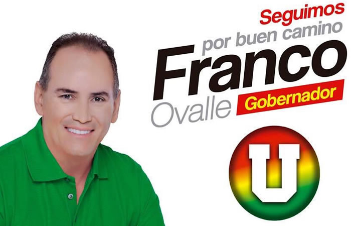 Franco Ovalle durante su campaña. Foto: Twitter