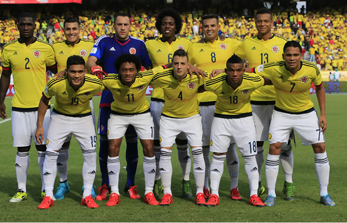 Colombia jugará con la camiseta amarilla ante Venezuela. Foto: EFE
