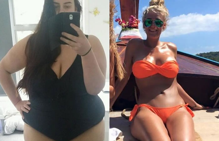 Mujer documenta cómo perdió 92 kilos en 24 meses. Foto: Facebook