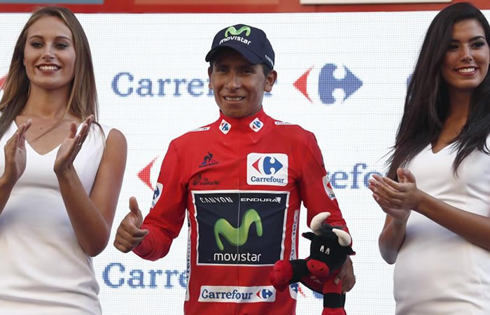 Nairo Quintana es líder de la Vuelta a España. Foto: EFE