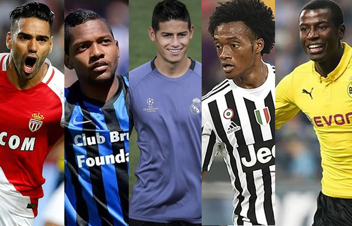Los cinco colombianos tendrán acción en Champions League. Foto: EFE
