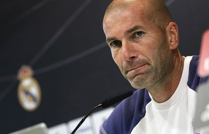 Zidane en rueda de prensa. Foto: EFE