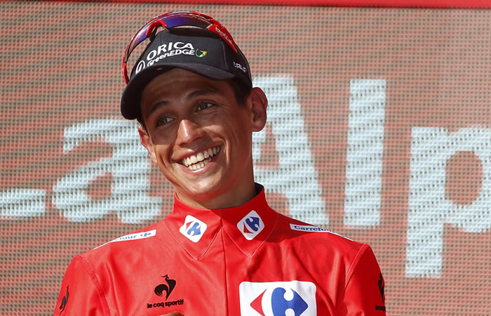 Esteban Chaves consiguió el segundo lugar en el Giro de Italia. Foto: EFE