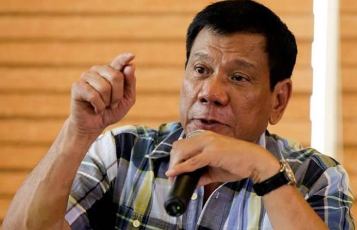 Rodrigo Duterte, presidente filipino. Foto: EFE