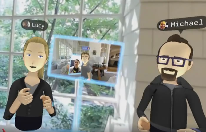 Zuckerberg muestra demo de realidad virtual. Foto: Facebook