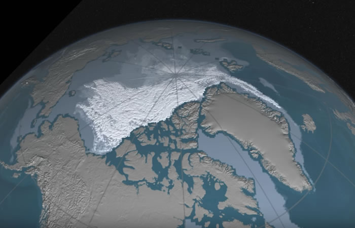 Deshielo del Ártico en 30 años. Foto: Youtube