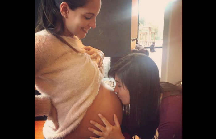 Laura Acuña cerca de tener su primer bebé. Foto: Instagram