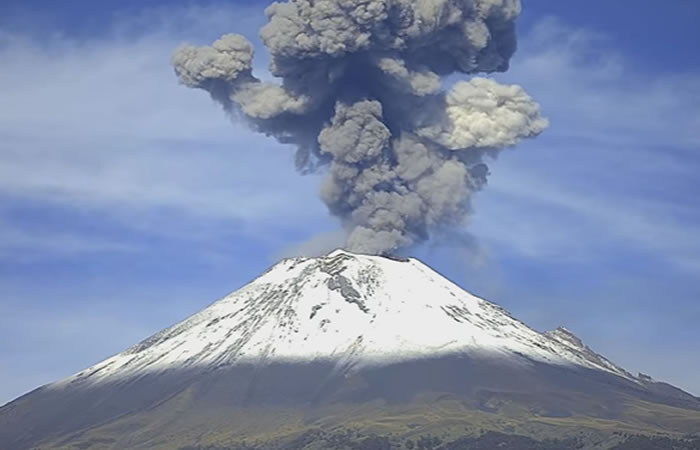 Volcán Popocatépetl. Foto: Youtube