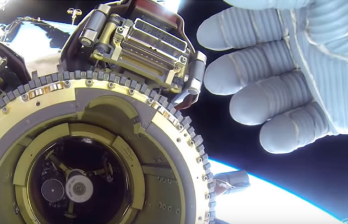 Astronauta filma desde ISS. Foto: Youtube