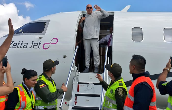 Vin Diesel llega a Colombia. Foto: Twitter