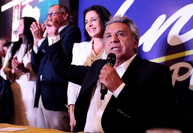 Lenín Moreno, candidato oficialista. Foto: EFE