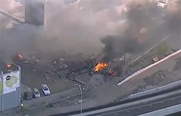 Video: Avioneta chocó contra un centro comercial en Melbourne