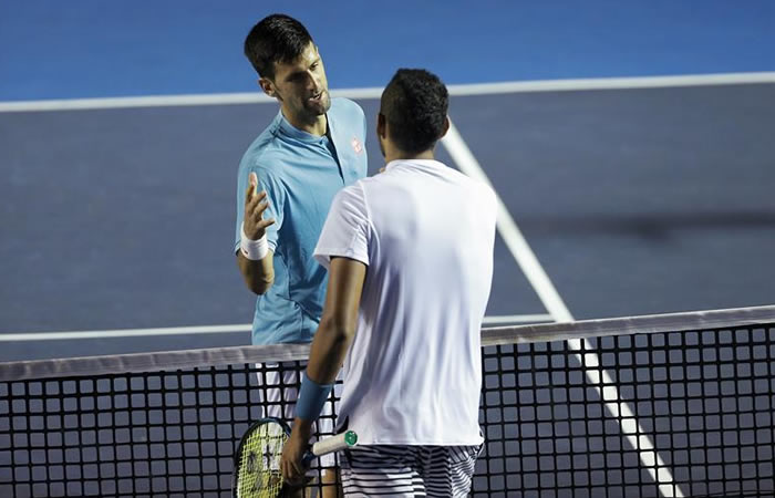 Djokovic y Nick Kyrgios. Foto: EFE
