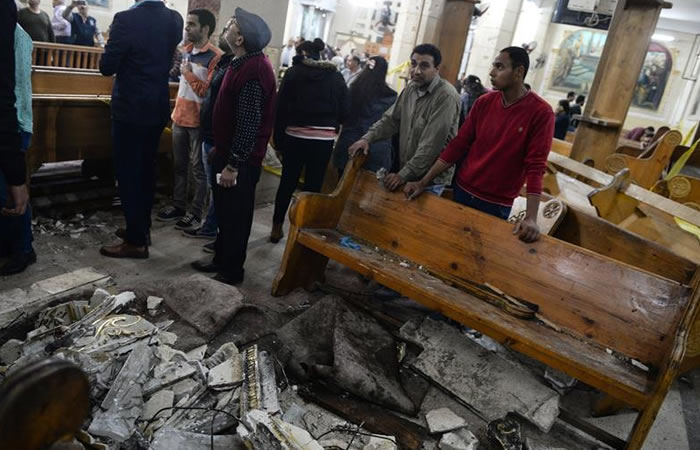 Atentado a iglesias en Egipto. Foto: EFE