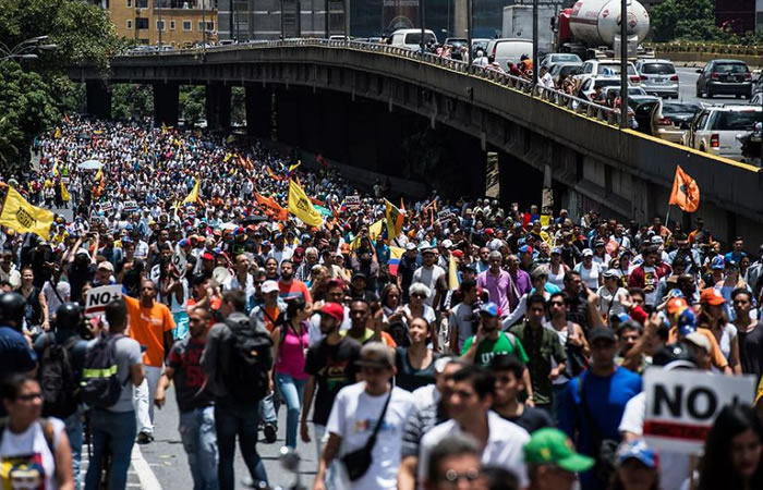 Venezuela convoca nuevas marchas en el país. Foto: AFP