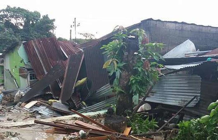 Los daños en Villavicencio. Foto: Twitter