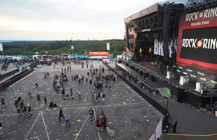 Festival 'Rock am ring' en Alemania es evacuado por amenazas de atentado. Foto: AFP