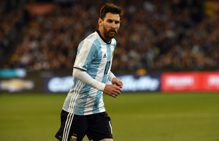 Messi, a un año del Mundial Rusia 2018. Foto: AFP
