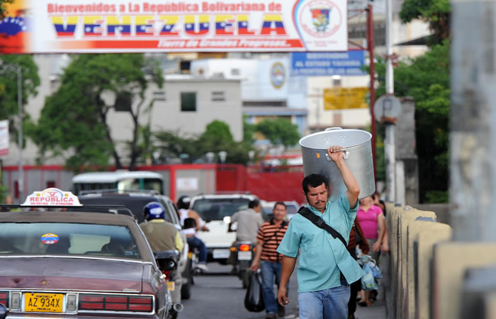 Frontera entre Colombia y Venezuela. Foto: AFP