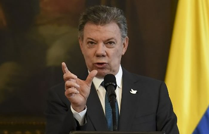 Juan Manuel Santos. Foto: AFP