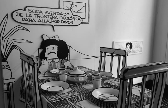 'El mundo según Mafalda' en Bogotá. Foto: Interlatin