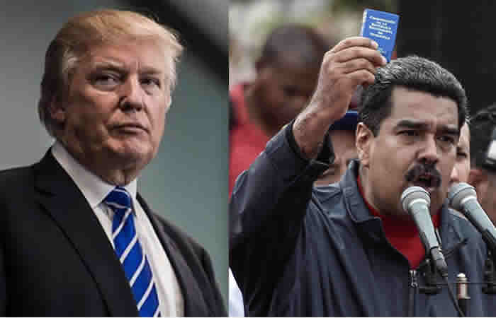 Donald Trump le responde a Nicolás Maduro. Foto: AFP