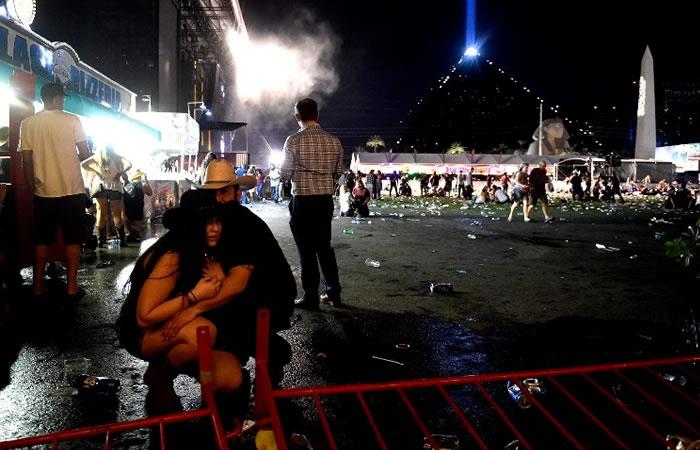 Tiroteo en concierto en Las Vegas, deja 50 muertos y 400 heridos. Foto: AFP