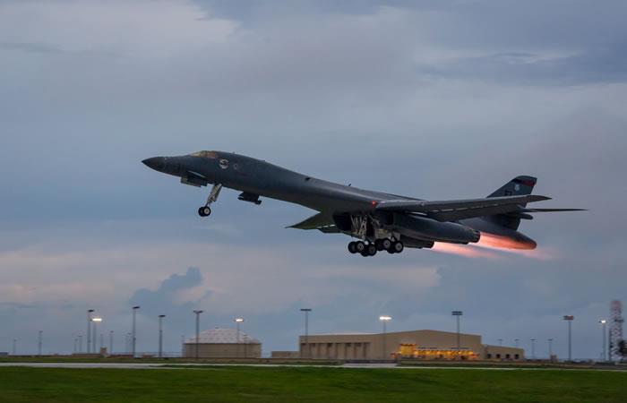 Bombardero B-1B de la Fuerza Aérea de los Estados Unidos. Foto: AFP