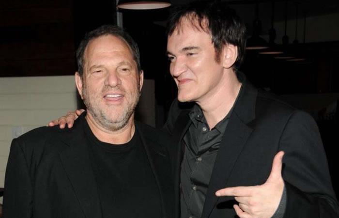 El director de cine Quentin Tarantino y el productor Harvey Weinstein. Foto: AFP