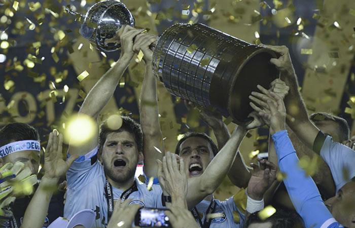 Gremio campeón de la Libertadores 2017. Foto: AFP