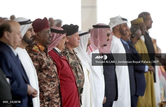 Ejercicios militares multinacionales en Arabia Saudita. Foto: AFP