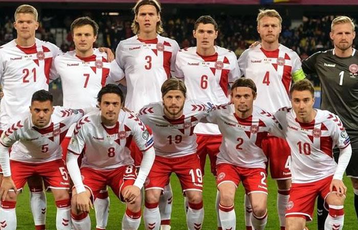 Selección de Dinamarca. Foto: AFP