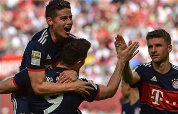Con gol de James Rodríguez el Bayern Múnich le ganó al FC Colina