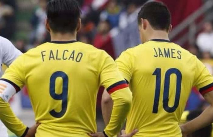 James y Falcao, los ídolos colombianos que necesita la selección. Foto: EFE