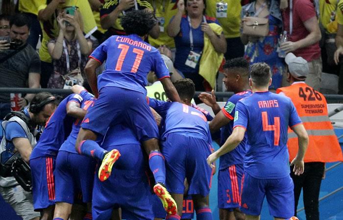 Varios clubes en Europa celebraron con la selección Colombia. Foto: EFE