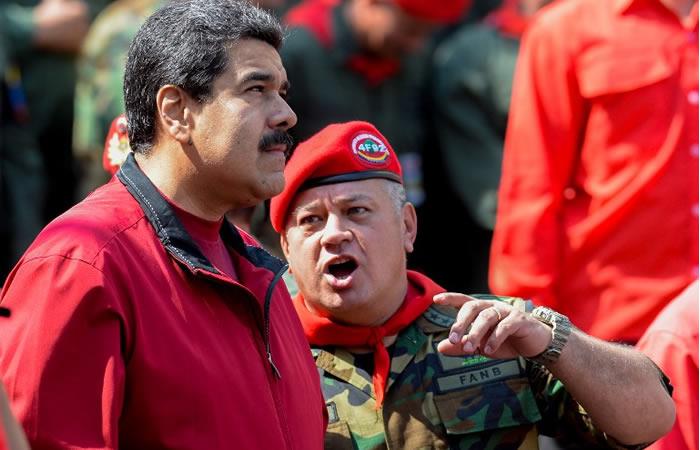 Nicolás Maduro y Diosdado Cabello, máximos líderes del chavismo. Foto: AFP