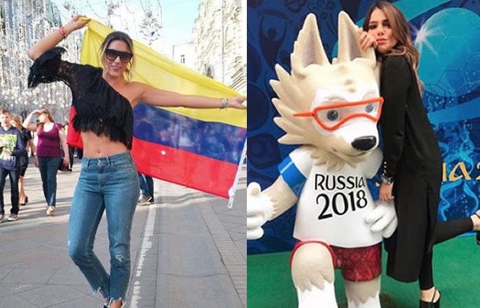 Daniela Ospina y Juana Valentina celebraron el triunfo de Colombia en Rusia. Foto: Instagram