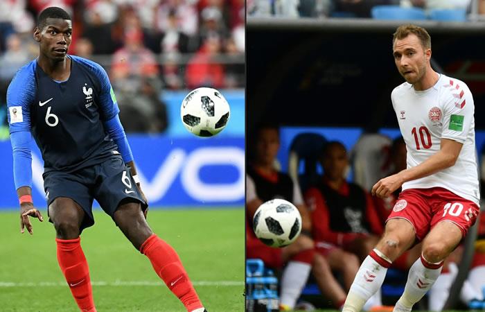 Francia y Dinamarca se enfrentan en el último partido del grupo C. Foto: AFP