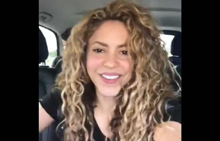 Shakira celebra el triunfo de Colombia en Rusia contra Senegal. Foto: Twitter