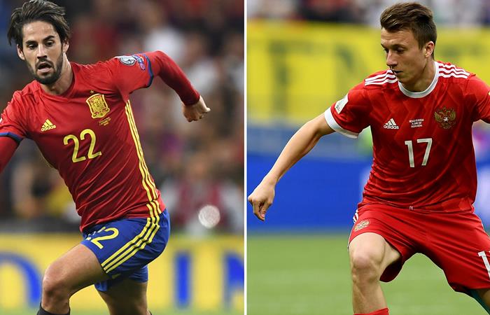 España y Rusia se enfrentan en los octavos de final del Mundial de Rusia. Foto: AFP