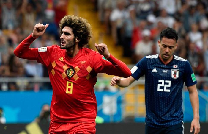 Bélgica clasifica a cuartos de final. Foto: AFP