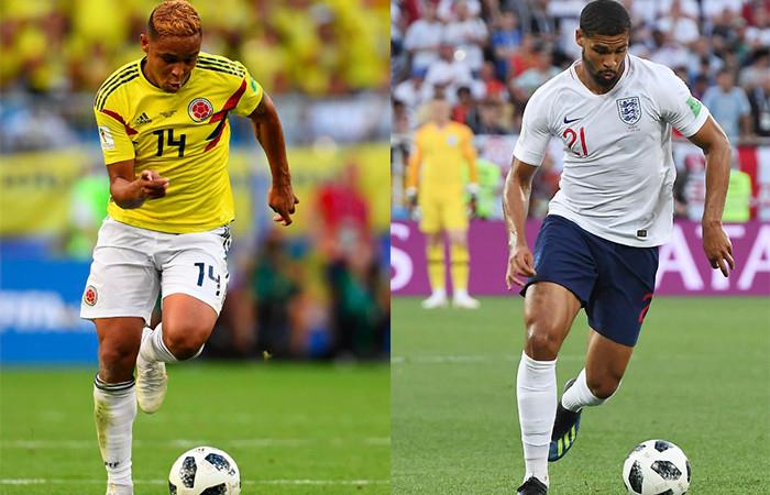 Colombia vs. Inglaterra. Foto: AFP