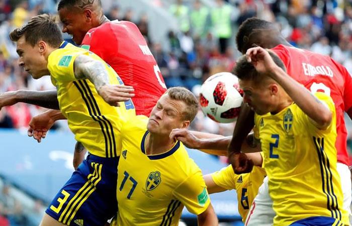 Suecia  se clasificó a los cuartos de final. Foto: EFE