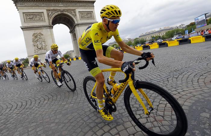 Chris Froome en el Tour de Francia. Foto: EFE