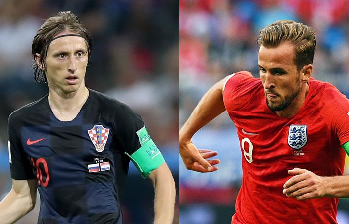 Croacia e Inglaterra definen a un finalista del Mundial de Rusia 2018. Foto: EFE