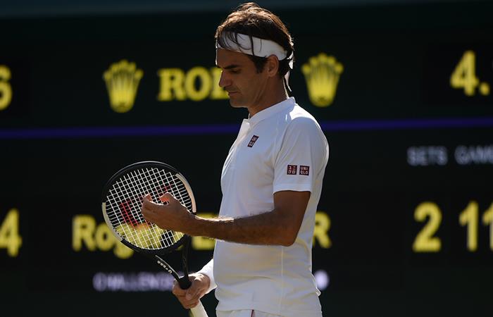 Roger Federer dio al sorpresa en Wimbledon tras la eliminación. Foto: AFP