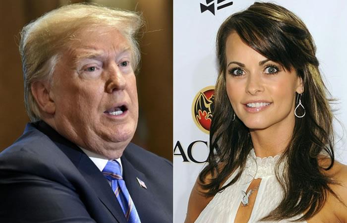 La exmodelo de Playboy Karen McDougal dijo que mantuvo una relación durante varios meses con el entonces empresario Donald Trump. Foto: AFP