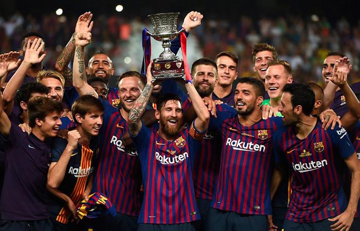 Barcelona se queda con la Supercopa de España. Foto: AFP