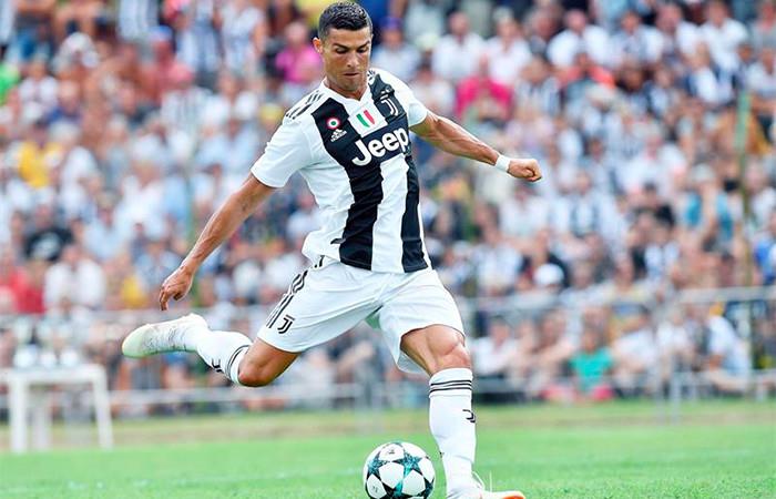 Cristiano en su debut con la Juventus. Foto: EFE