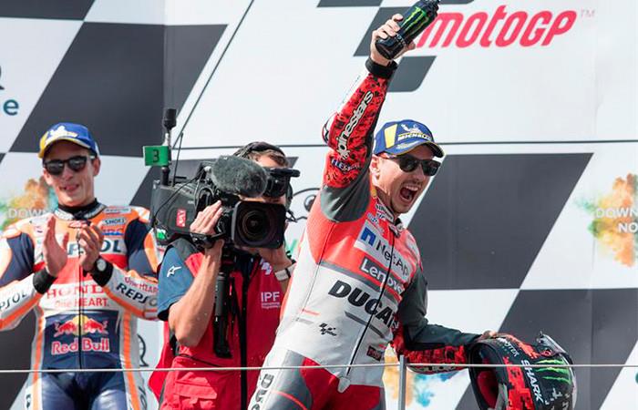 Jorge Lorenzo gana Moto GP - Austría. Foto: EFE